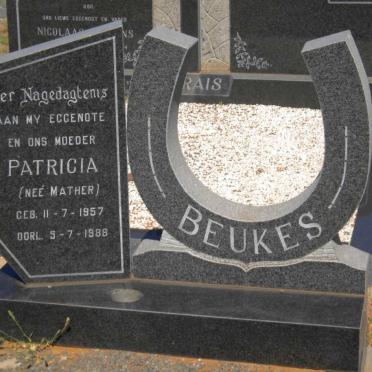 BEUKES Patricia nee MATHER 1957-1988