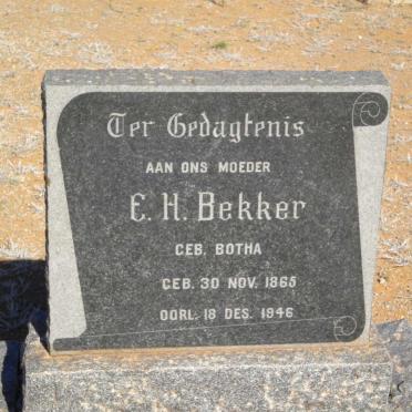 BEKKER E.H. nee BOTHA 1865-1946