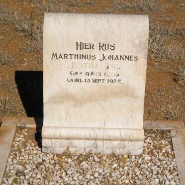 BOTHA Marthinus Johannes 1893-1928
