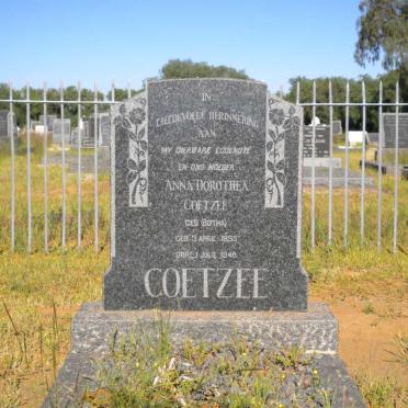 COETZEE Anna Dorothea nee BOTHA 1895-1948