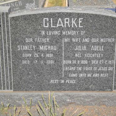 CLARK Stanley Michau 1891-1981 &amp; Julia Adele KEIGHTLEY 1890-1971 :: CLARK Olive Muriel -1921 