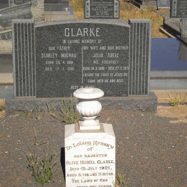 CLARKE Stanley Michau 1891-1981 &amp; Julia Adele nee KEIGHTLEY 1890-1971