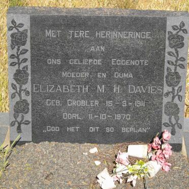 DAVIES Elizabeth M.H. nee GROBLER 1911-1970