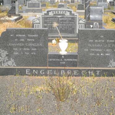 ENGELBRECHT Johannes Cornelius 1893-1971 &amp; Susanna J.E.P. PRETORIUS 1897-1983