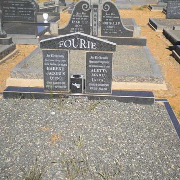 FOURIE Barend Jacobus 1909-1997 &amp; Aletta Maria 1919-2000