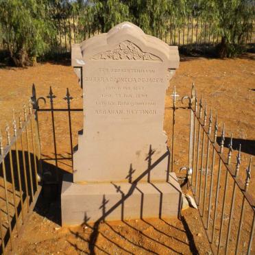 HATTINGH Susara Cornelia nee DE JAGER 1852-1899