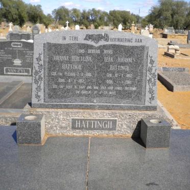 HATTINGH Izak Johannes 1882-1966 &amp; Johanna Herculina Du PLESSIS 1886-1952