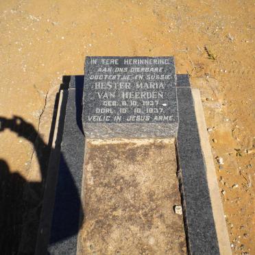 HEERDEN Hester Maria, van 1937-1937