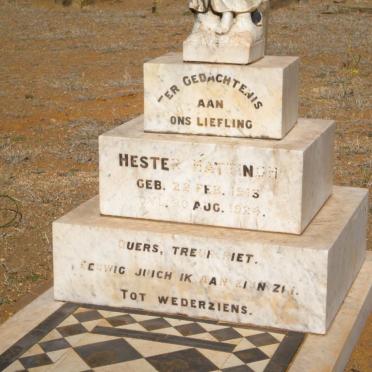 HATTINGH Hester 1913-1924
