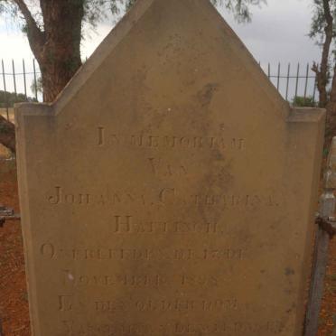 HATTINGH Johanna Catharina -1898