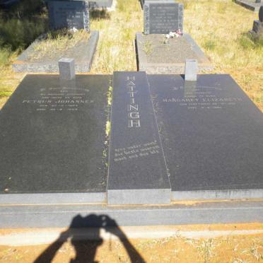 HATTINGH Petrus Johannes 1904-1984 &amp; Margaret Elizabeth HATTINGH 1910-1998