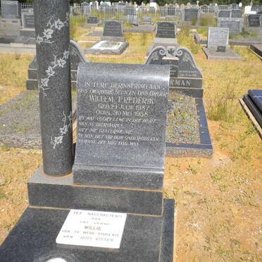 HEERDEN Willem Frederik, van 1937-1958