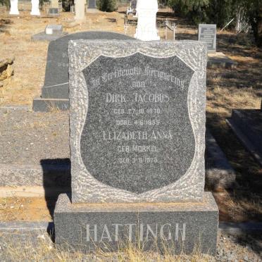 HATTINGH Dirk Jacobus 1870-1955 &amp; Elizabeth Anna MORKEL 1873-