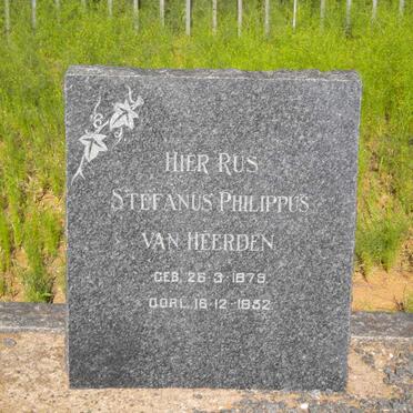 HEERDEN Stefanus Philippus, van 1879-1952