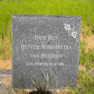 HEERDEN Stefanus Philippus, van 1879-1952 &amp; Hester Margaretha VENTER 1881-