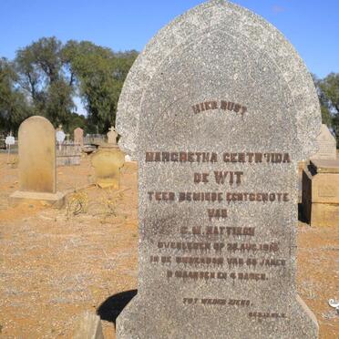 HATTINGH Margretha Gertruida nee DE WIT -1915