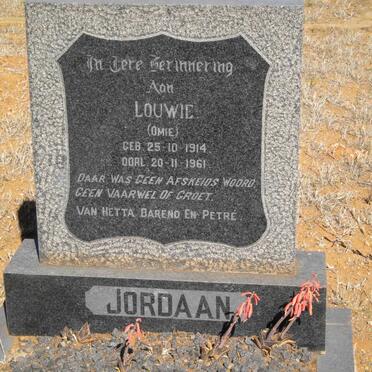 JORDAAN Louwie 1914-1961