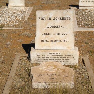 JORDAAN Pieter Johannes 1873-1931