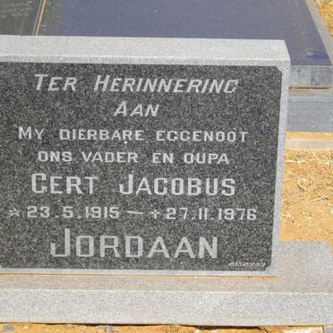JORDAAN Gert Jacobus 1915-1976