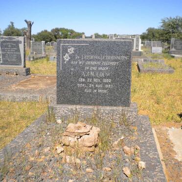 LOUW A.J.M. 1892-1957