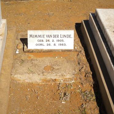 LINDE Mimmie, van der 1905-1983