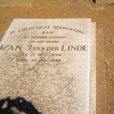 LINDE Izak J., van der 1874-1954