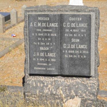 LANGE J.H., de 1841-1918 &amp; A.E.M. JORDAAN 1849-1928 :: DE LANGE G.G. 1865-1951 :: DE LANGE G.J. 1889-1955