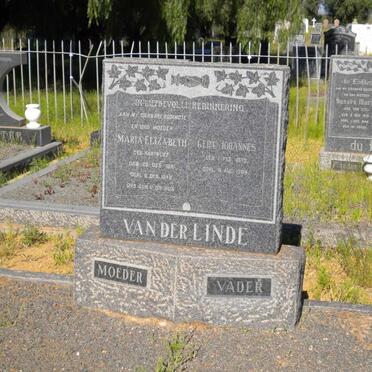 LINDE Gert Johannes, van der 187?-1964 &amp; Maria Elizabeth 1881-1949