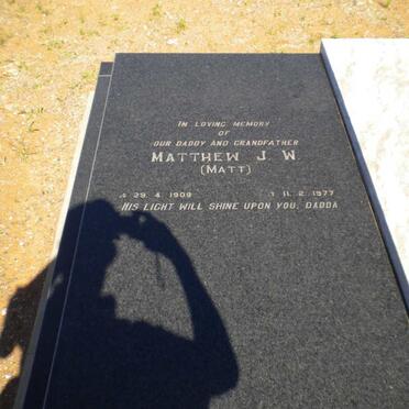 Matthew J.W. 1909-1977