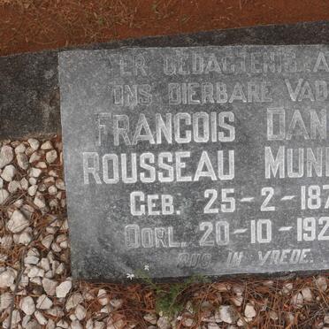 MUNNICH Francois Daniel Rousseau 1871-1927