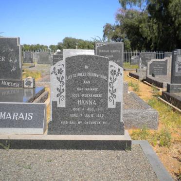 MARAIS Era 1910-1957 &amp; Hanna KOEKEMOER 1911-1997