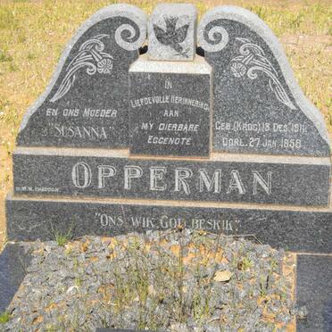 OPPERMAN Susanna nee KROG 1911-1958