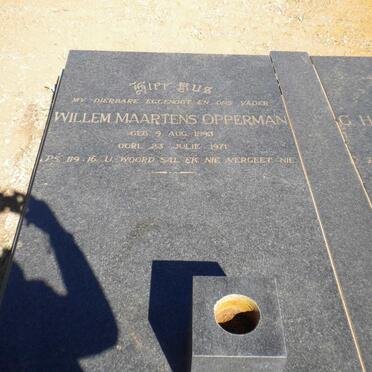 OPPERMAN Willem Maartens 1893-1971
