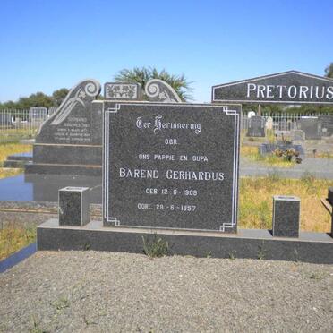 PRETORIUS Barend Gerhardus 1908-1957 &amp; Elsjé Johanna P. DU PLESSIS 1911-1994