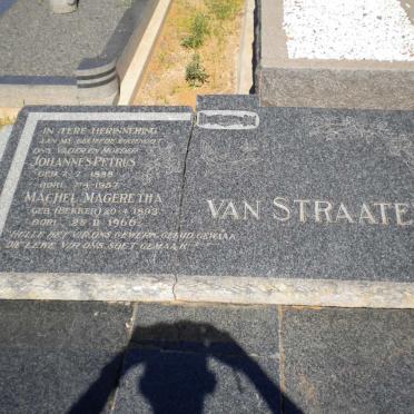 STRAATEN Johannes Petrus, van 1898-1957 &amp; Machel Margeretha BEKKER 1898-1966