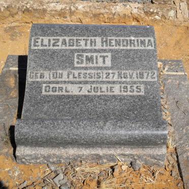 SMIT Elizabeth Hendrina nee DU PLESSIS 1872-1955