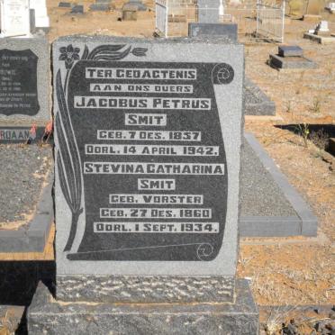 SMIT Jacobus Petrus 1857-1942 &amp; Stevina Catharina VORSTER 1860-1934