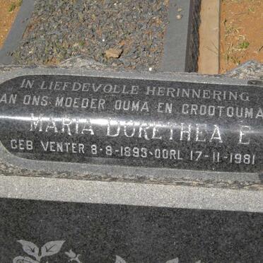 SMIT Maria Dorethea E. nee VENTER 1893-1981