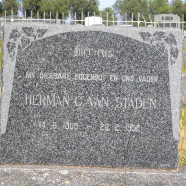 STADEN Herman C., van 1909-1952
