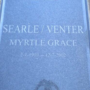 VENTER Myrtle Grace, SEARLE 1919-2002
