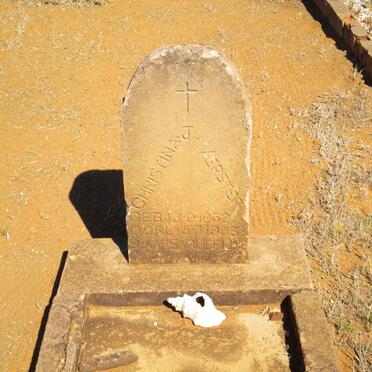 VERSTER Christina J. 1932-1933