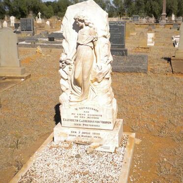 VUUREN Elizabeth Catherina, van nee PRETORIUS 1895-1936