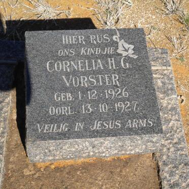 VORSTER Cornelia H.G. 1926-1927