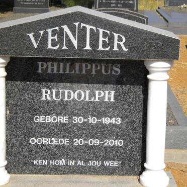 VENTER Philippus Rudolph 1943-2010