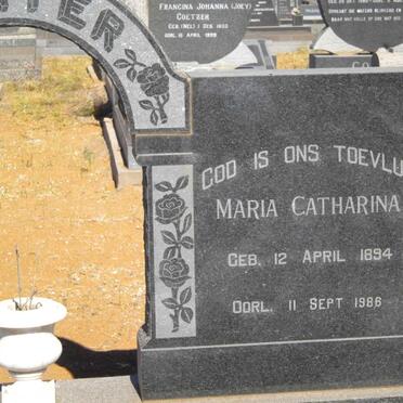 VENTER Maria Catharina 1894-1986