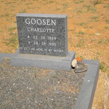 GOOSEN Charlotte 1924-1995