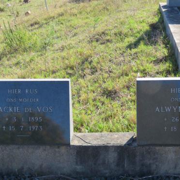 VOS Alwyn, de 1894-1965 &amp; Jackie 1895-1973