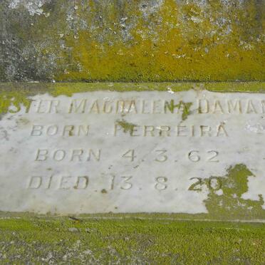 DAMANT Hester Magdalena nee FERREIRA 1862-1920 