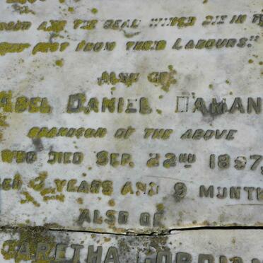 DAMANT F.K. -1901 &amp; Margaretha Gordianna Cornelia MACKRILL 1829-1910 :: DAMANT Abel Daniel -1897