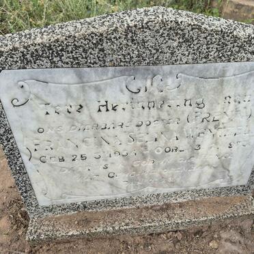 WENTZEL Francina Selina 19?4-1973